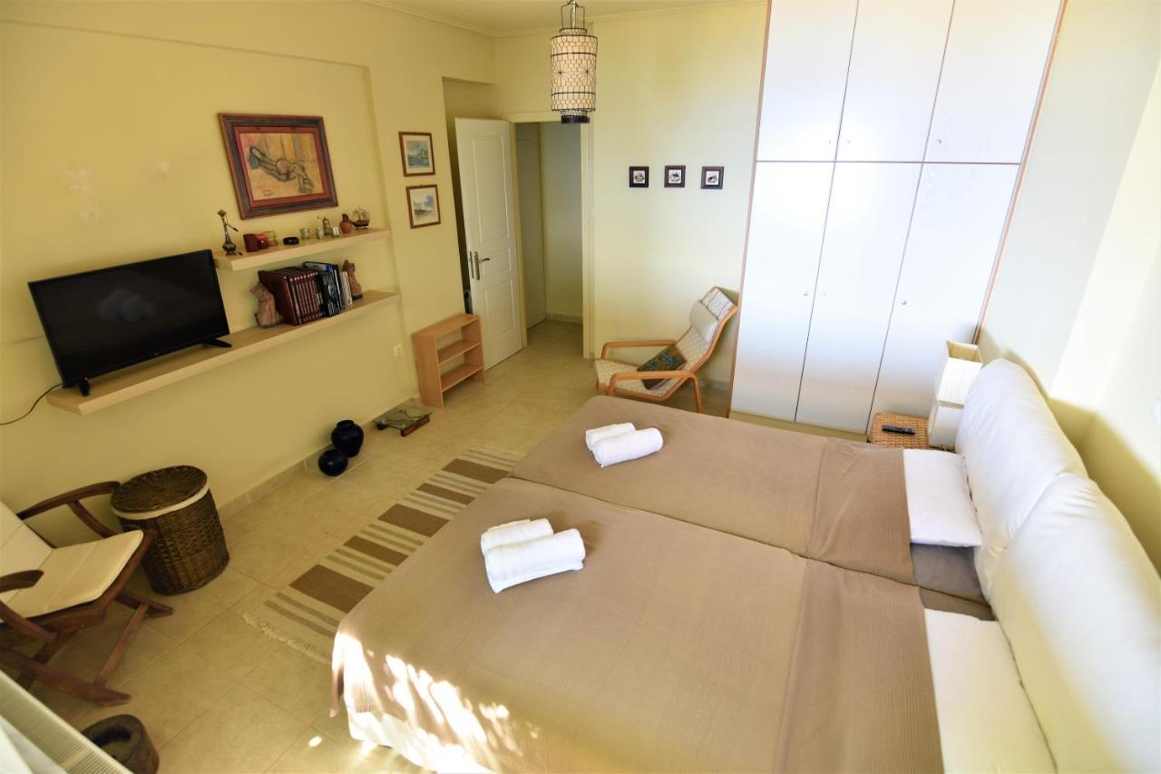 Blue Bay View - Beach House Vathirrevma Dış mekan fotoğraf
