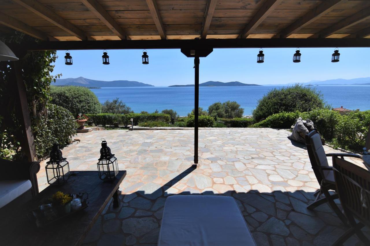 Blue Bay View - Beach House Vathirrevma Dış mekan fotoğraf