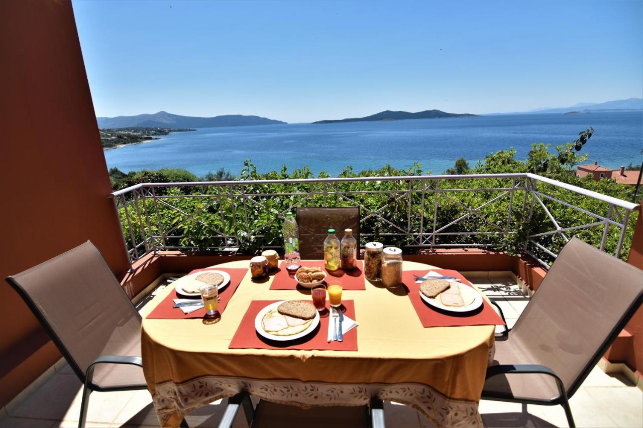 Blue Bay View - Beach House Vathirrevma Dış mekan fotoğraf